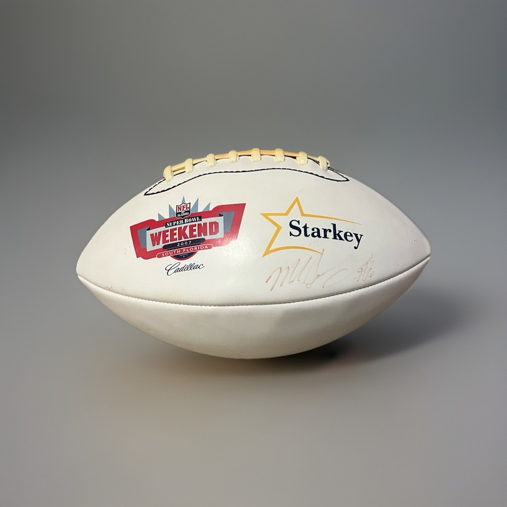 2007‎ Commemorative Football From Super bowl Signed Mike Singletary